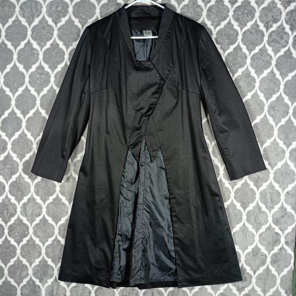 Ateliers Rare Toggery Coat Womens Small Black Long Overcoat Goth Vampire Witchy